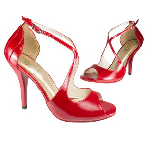 Ref 1203 Vibranto Shoes in red leather