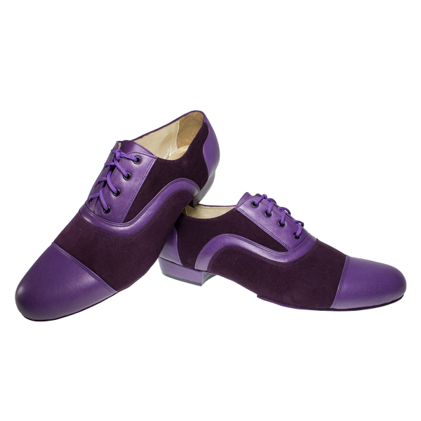 Ref 318 in purple suede and leather