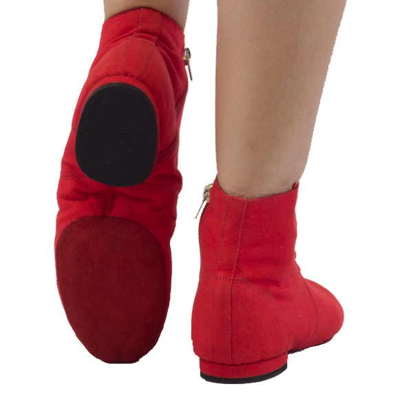 Ref 804 jazz boots for practice Vibranto in red