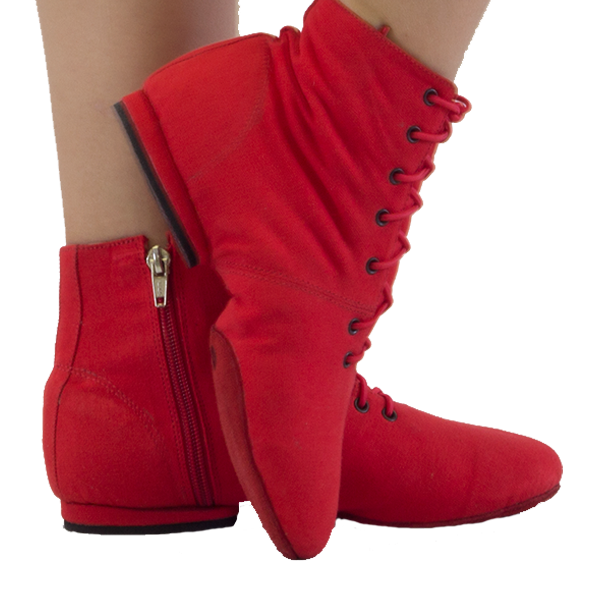Ref 804 jazz boots for practice Vibranto in red