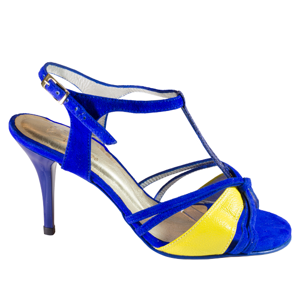 Ref 255 king suede blue and yellow