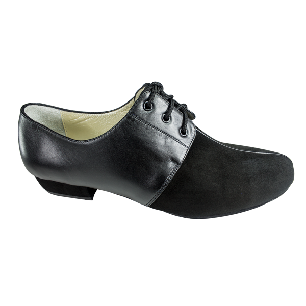 Ref 325 Vibranto Shoes in black leather and suede