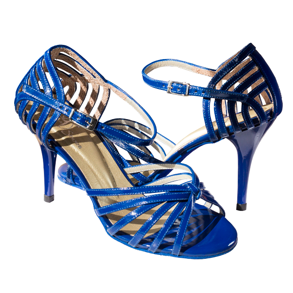 Ref 249 King Blue leather women shoes